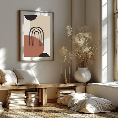 This stunning wall art piece combines modern design with a soothing color palette, featuring bold for abode