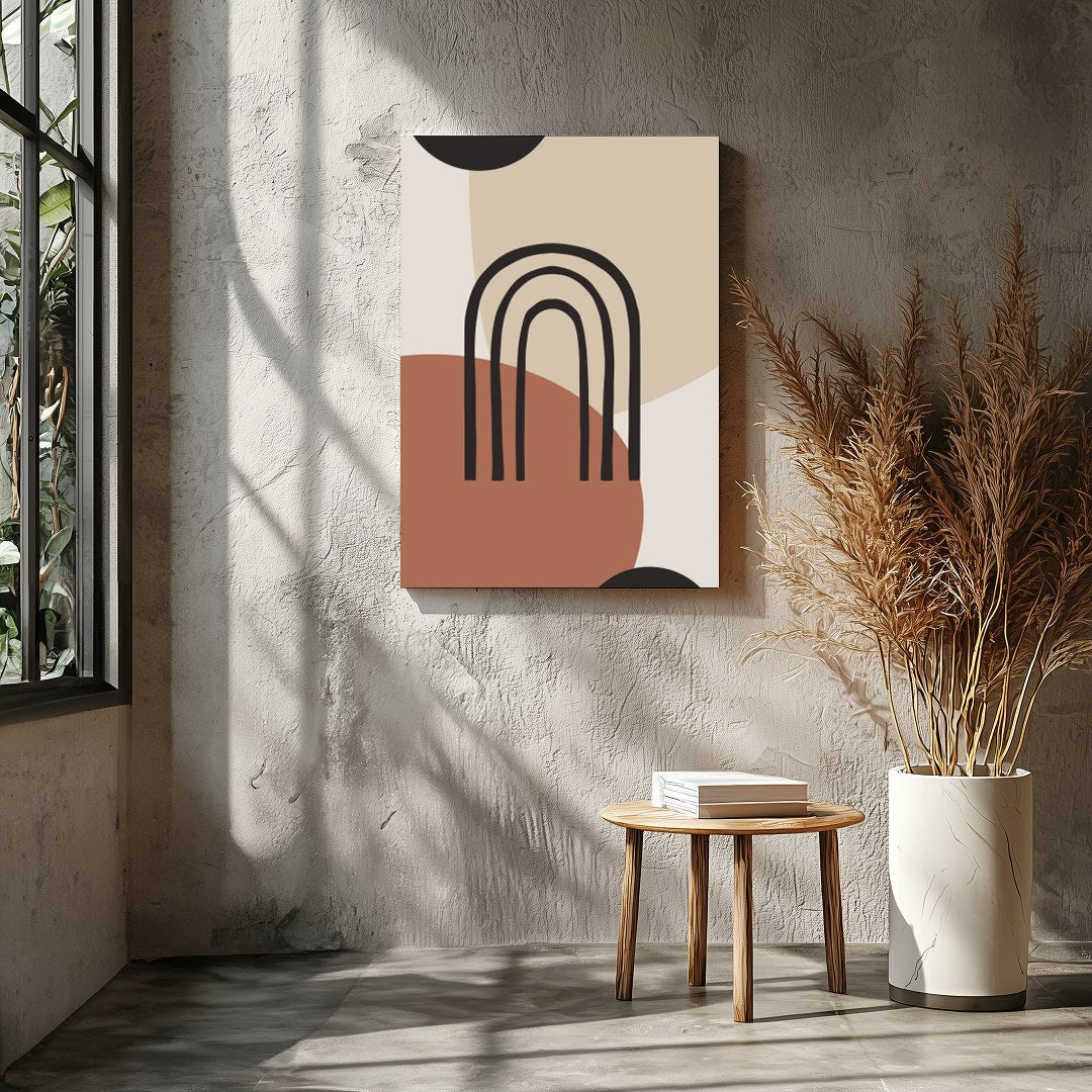 This stunning wall art piece combines modern design with a soothing color palette, featuring bold for Entrance