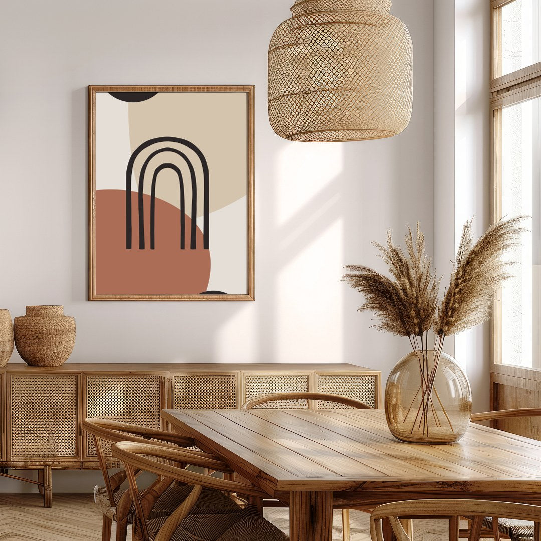 This stunning wall art piece combines modern design with a soothing color palette, featuring bold for Extra Kitchen