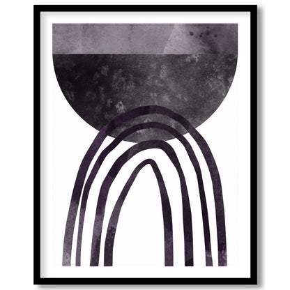 Elevate your space with this modern abstract piece that features a captivating geometric arch in for place