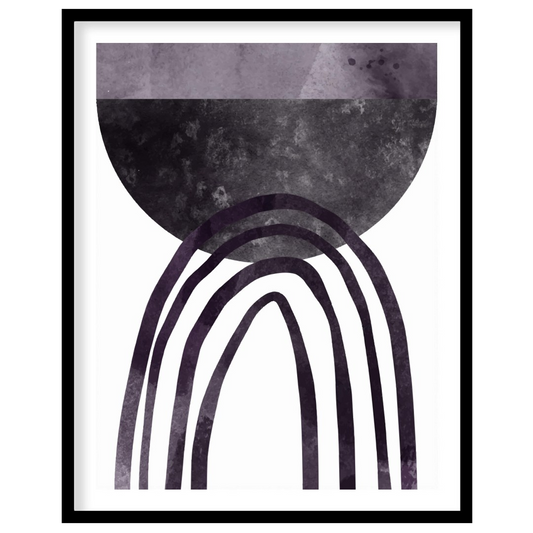 Elevate your space with this modern abstract piece that features a captivating geometric arch in for place