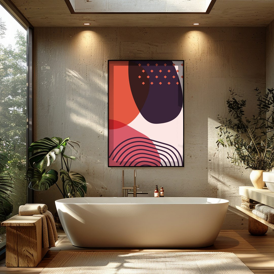 Infuse your space with modern elegance through this captivating piece. The interplay of bold for Bathroom