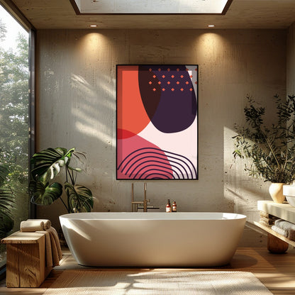 Infuse your space with modern elegance through this captivating piece. The interplay of bold for Bathroom
