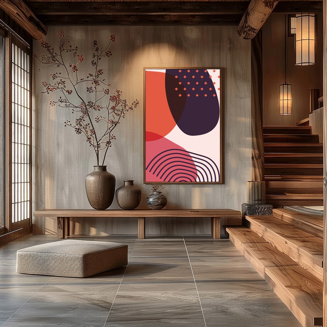 Infuse your space with modern elegance through this captivating piece. The interplay of bold for Hall