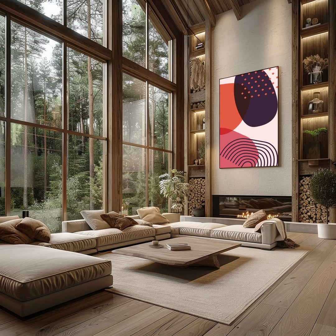 Infuse your space with modern elegance through this captivating piece. The interplay of bold for Living Room