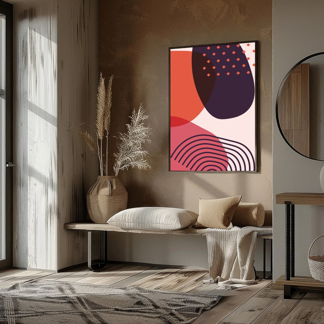 Infuse your space with modern elegance through this captivating piece. The interplay of bold for living-space