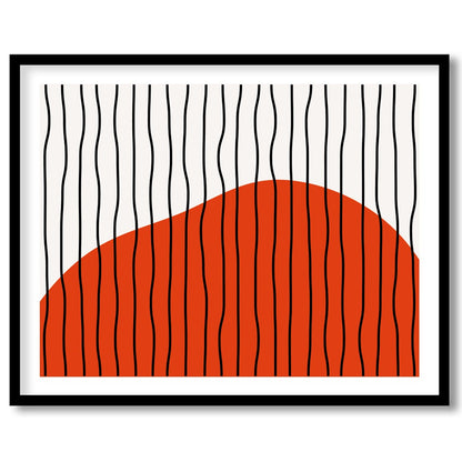 Embrace the sleek elegance of modern design with 'Abstract Harmony No. 5.' This striking piece for decor