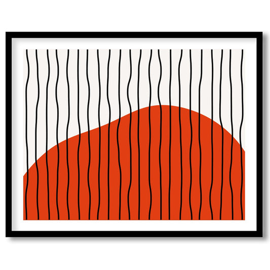 Embrace the sleek elegance of modern design with 'Abstract Harmony No. 5.' This striking piece for decor