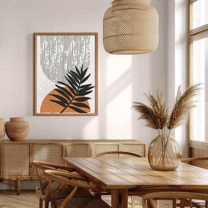 Elevate your space with this modern wall art, capturing the rhythmic essence of nature. Its bold for Extra Kitchen