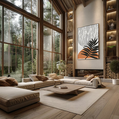 Elevate your space with this modern wall art, capturing the rhythmic essence of nature. Its bold for Living Room