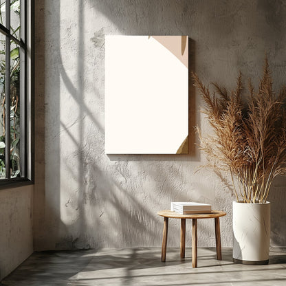 Explore the delicate balance of nature and abstraction with this captivating piece. Organic leaf for Entrance