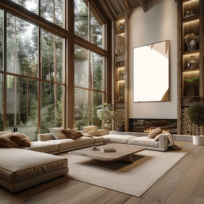 Explore the delicate balance of nature and abstraction with this captivating piece. Organic leaf for Living Room