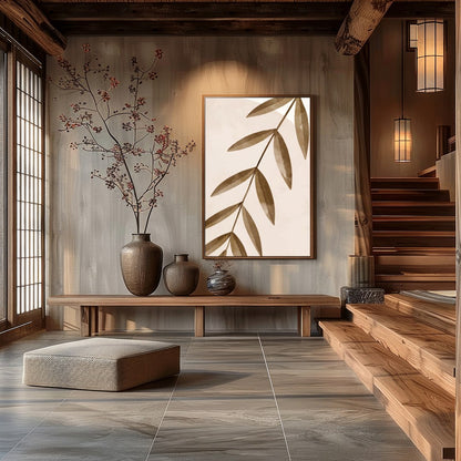 Elevate your space with this contemporary abstract art piece featuring soothing organic shapes and for Hall