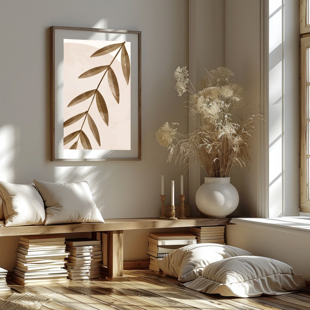 Elevate your space with this contemporary abstract art piece featuring soothing organic shapes and for office
