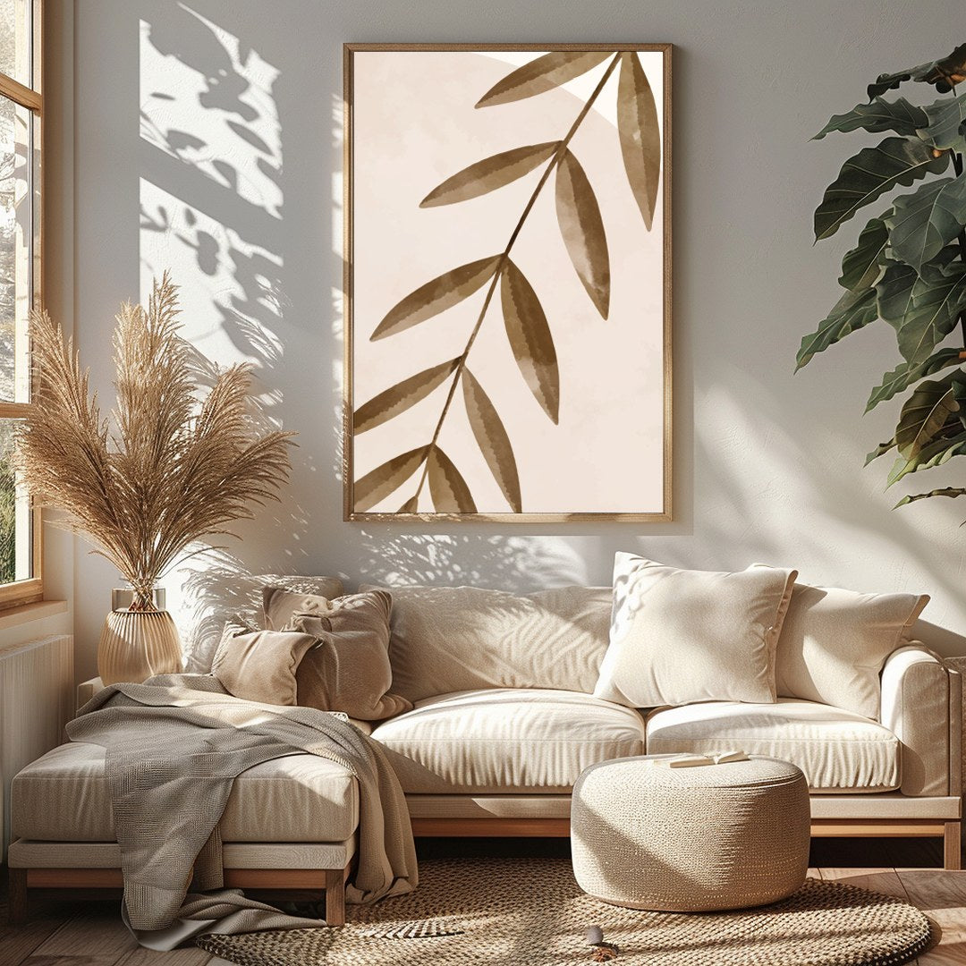 Elevate your space with this contemporary abstract art piece featuring soothing organic shapes and for Sitting Area