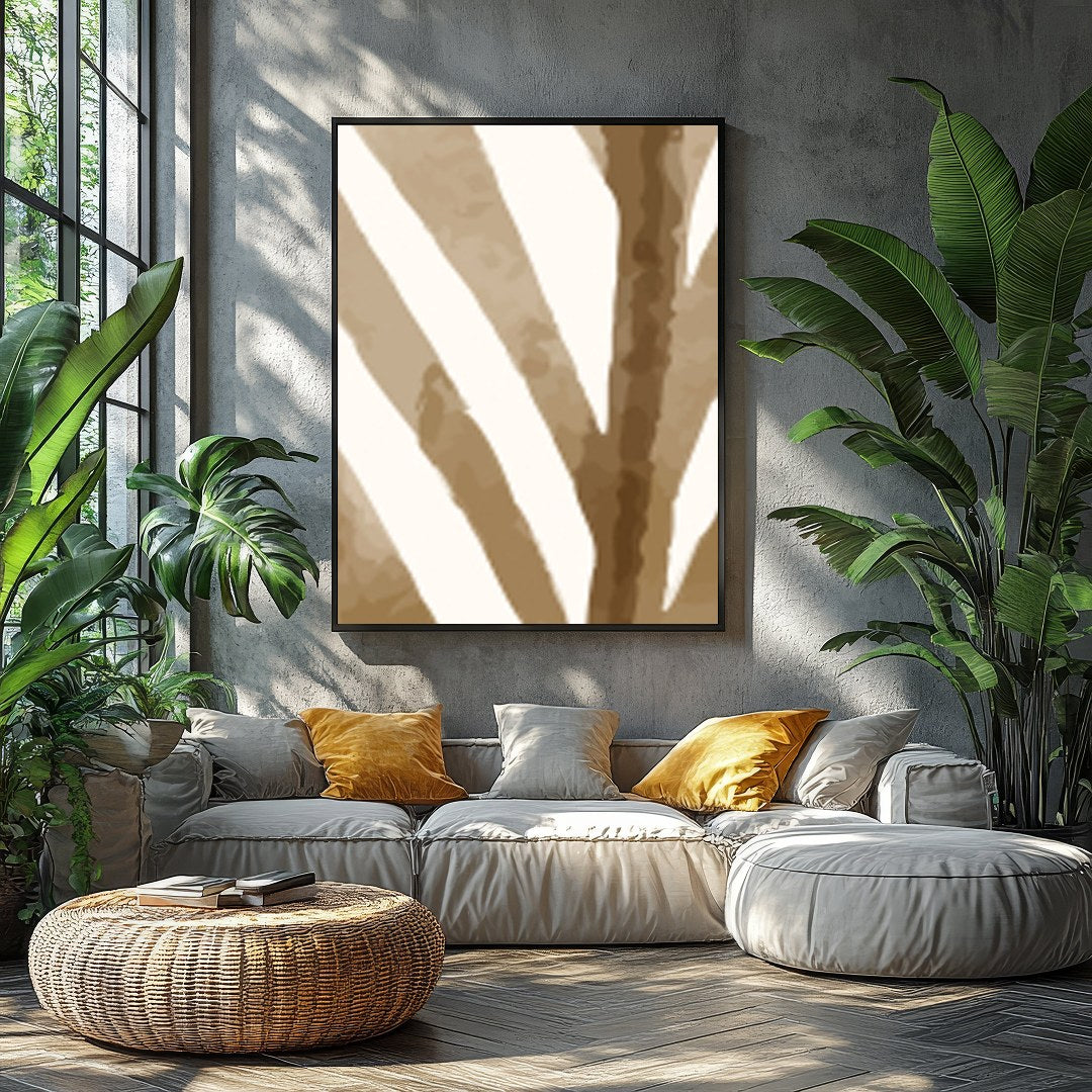 Discover a serene blend of nature and abstraction with this captivating piece. Featuring a graceful for Balcony
