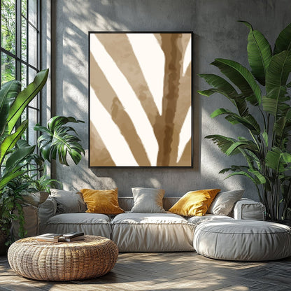Discover a serene blend of nature and abstraction with this captivating piece. Featuring a graceful for Balcony