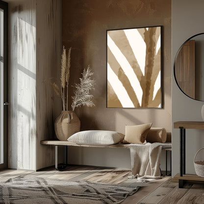 Discover a serene blend of nature and abstraction with this captivating piece. Featuring a graceful for room