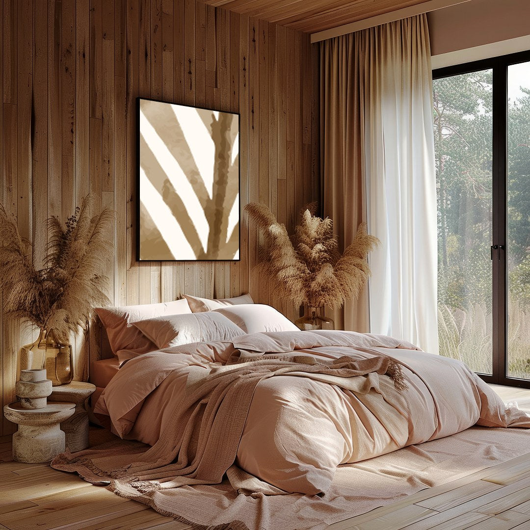 Immerse yourself in tranquility with this stunning abstract artwork that features soft pastel hues for Bedroom