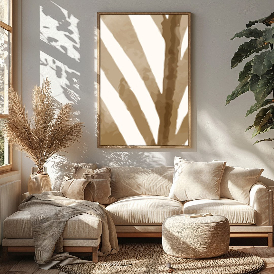Immerse yourself in tranquility with this stunning abstract artwork that features soft pastel hues for Sitting Area