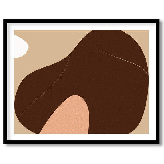 Discover the calming influence of earthy hues with this abstract wall art piece. Featuring a for hallway