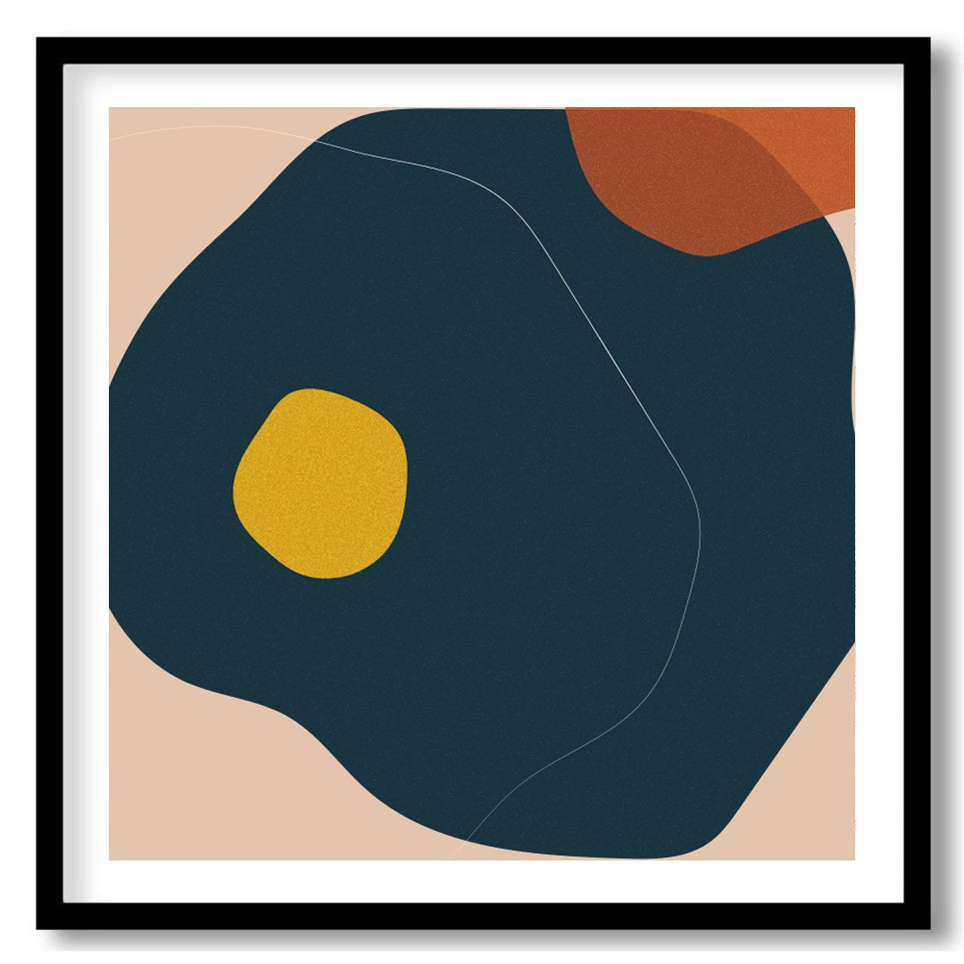 This captivating abstract piece features a harmonious blend of earthy tones and organic shapes. The for dwelling