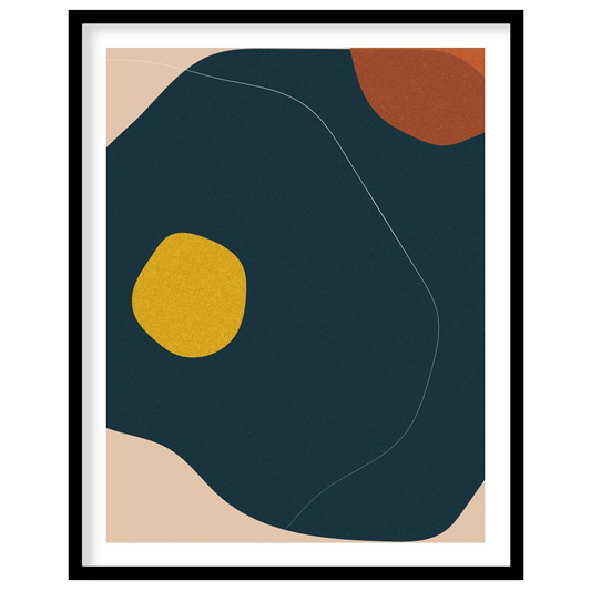 This captivating abstract piece features a harmonious blend of earthy tones and organic shapes. The for dwelling