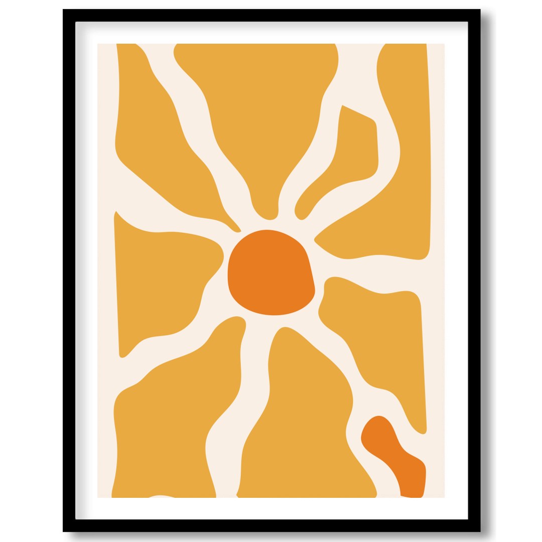 Illuminate your space with this vibrant abstract piece that captures the essence of a sunrise. Its for kitchen