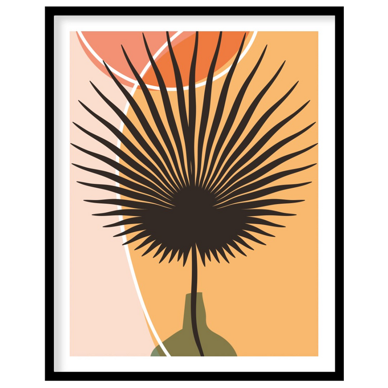 Abstract Sunburst Serenity Canvas