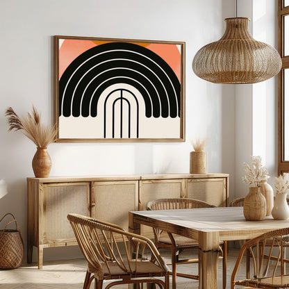 Elevate your space with this stunning abstract piece that blends calming earth tones with bold for Dining