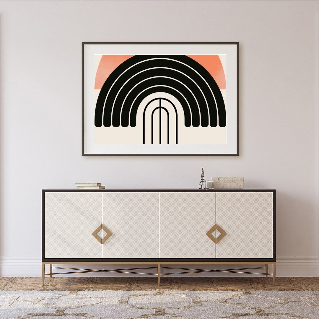 Elevate your space with this stunning abstract piece that blends calming earth tones with bold for Foyer