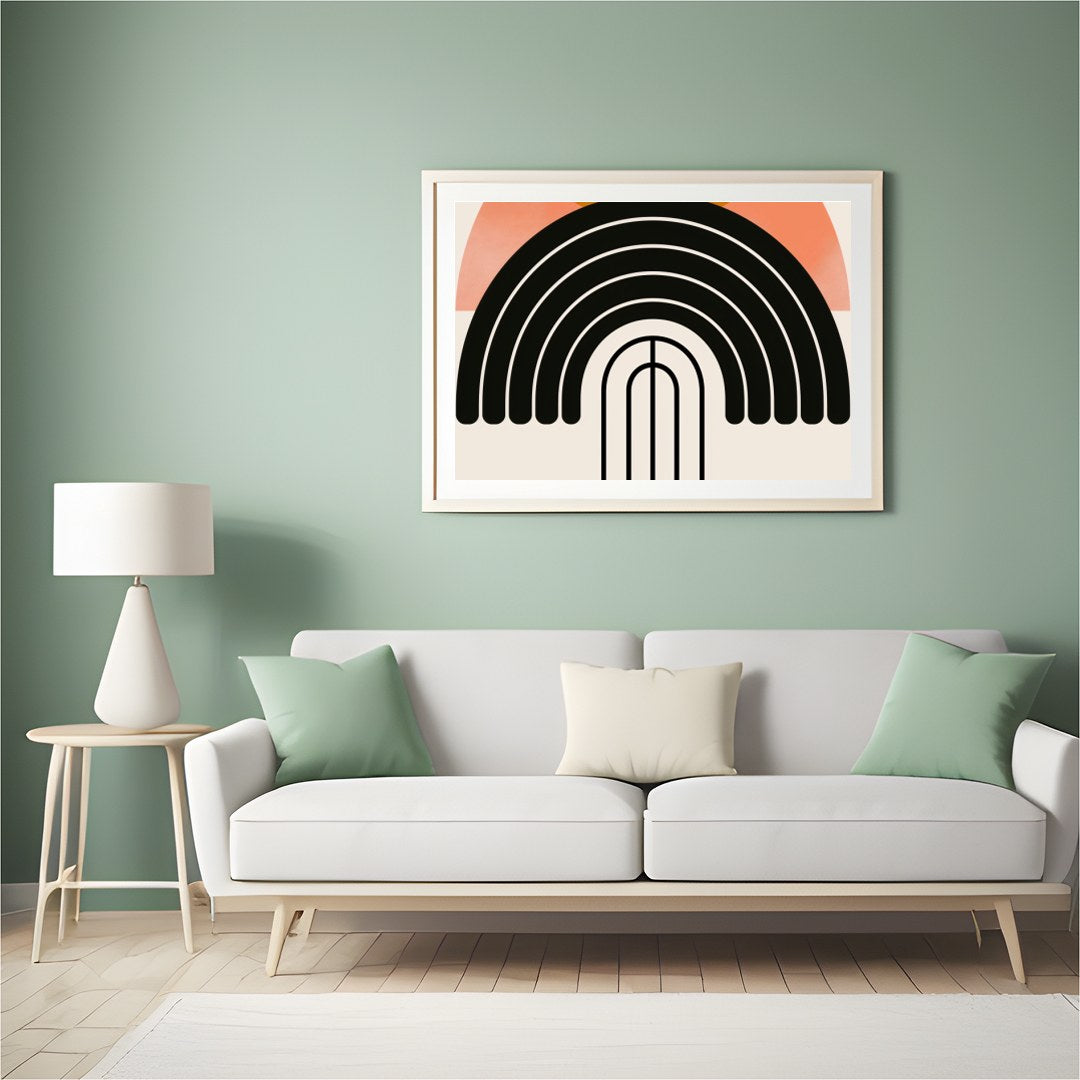 Elevate your space with this stunning abstract piece that blends calming earth tones with bold for Hall