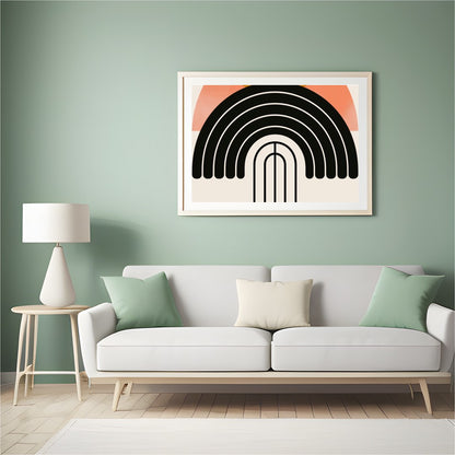 Elevate your space with this stunning abstract piece that blends calming earth tones with bold for Hall