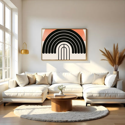 Elevate your space with this stunning abstract piece that blends calming earth tones with bold for Living Room