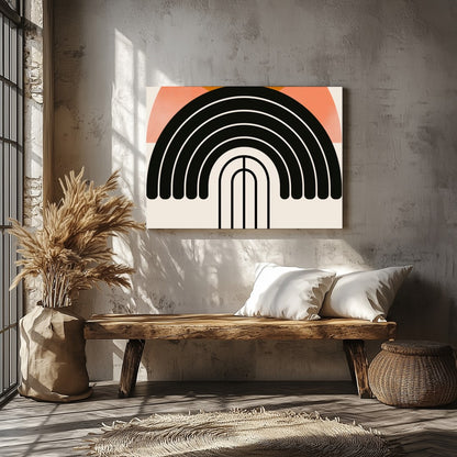 Elevate your space with this stunning abstract piece that blends calming earth tones with bold for Veranda