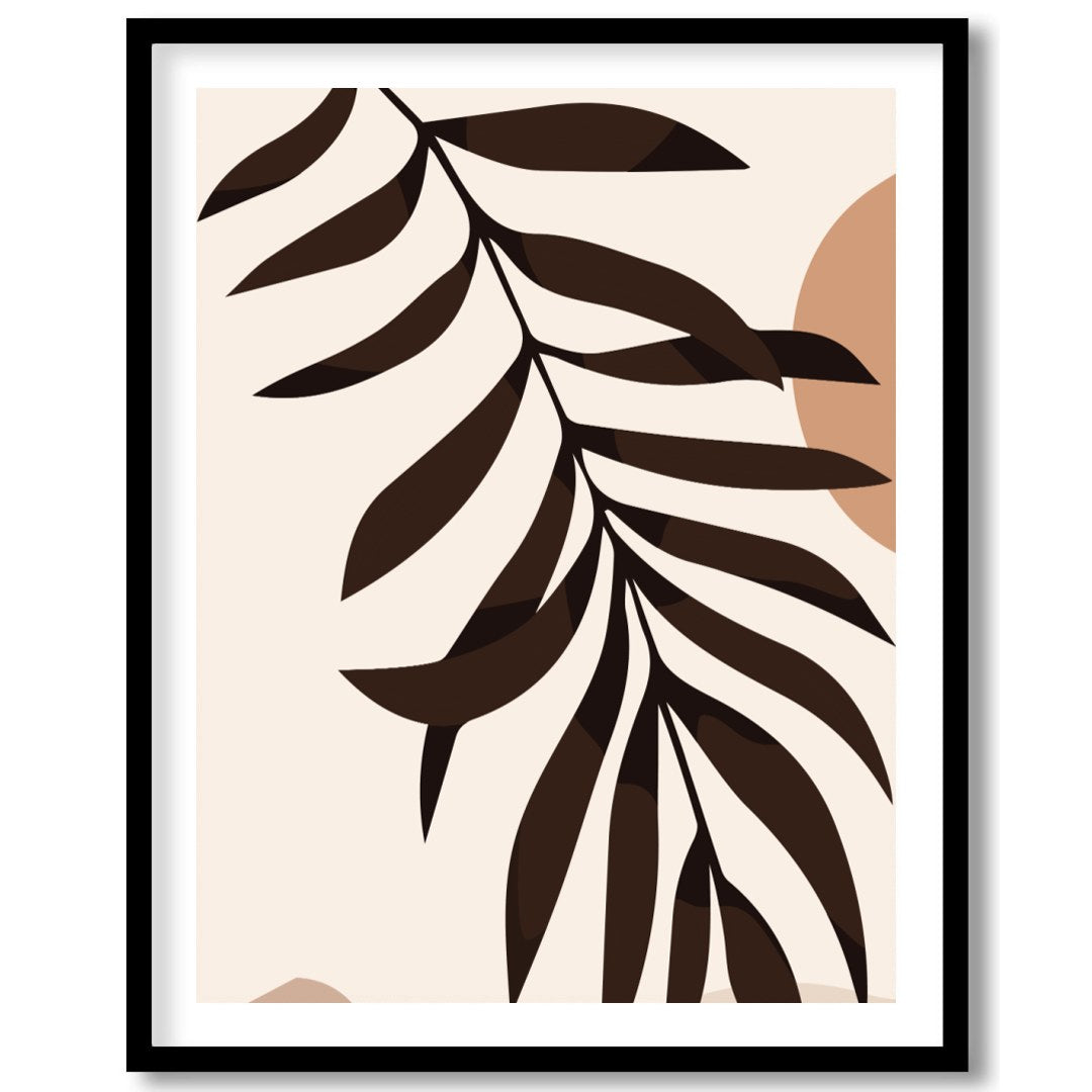 Elevate your space with this minimalist abstract piece featuring earthy tones and organic shapes. for room