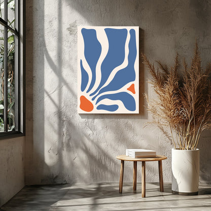 Immerse yourself in the soothing flow of abstract waves with this stunning wall art. Bold contours for Entrance