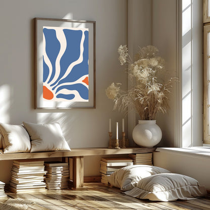 Immerse yourself in the soothing flow of abstract waves with this stunning wall art. Bold contours for haven