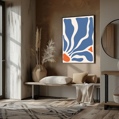 Immerse yourself in the soothing flow of abstract waves with this stunning wall art. Bold contours for loft