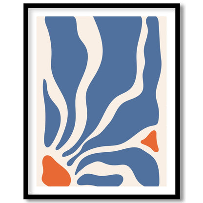 Immerse yourself in the soothing flow of abstract waves with this stunning wall art. Bold contours for studio