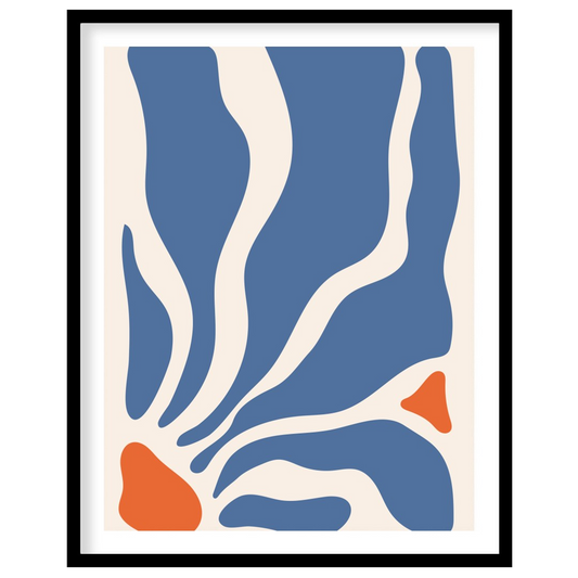 Immerse yourself in the soothing flow of abstract waves with this stunning wall art. Bold contours for studio