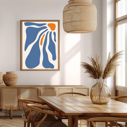 Immerse yourself in the calming flow of 'Abstract Waves of Serenity.' This captivating piece for Extra Kitchen
