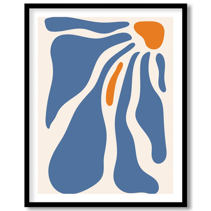 Immerse yourself in the calming flow of 'Abstract Waves of Serenity.' This captivating piece for sanctuary