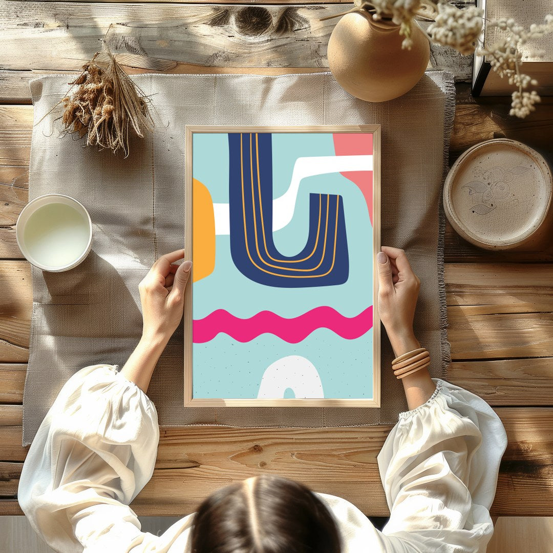 Dive into a vibrant world with the Abstract Waves Symphony. This piece effortlessly combines bold for Kitchen