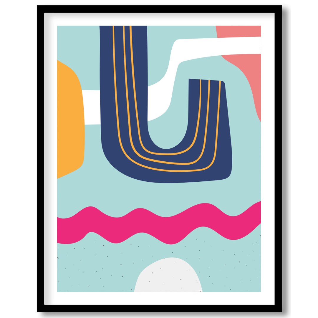 Dive into a vibrant world with the Abstract Waves Symphony. This piece effortlessly combines bold for retreat