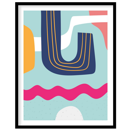 Dive into a vibrant world with the Abstract Waves Symphony. This piece effortlessly combines bold for retreat