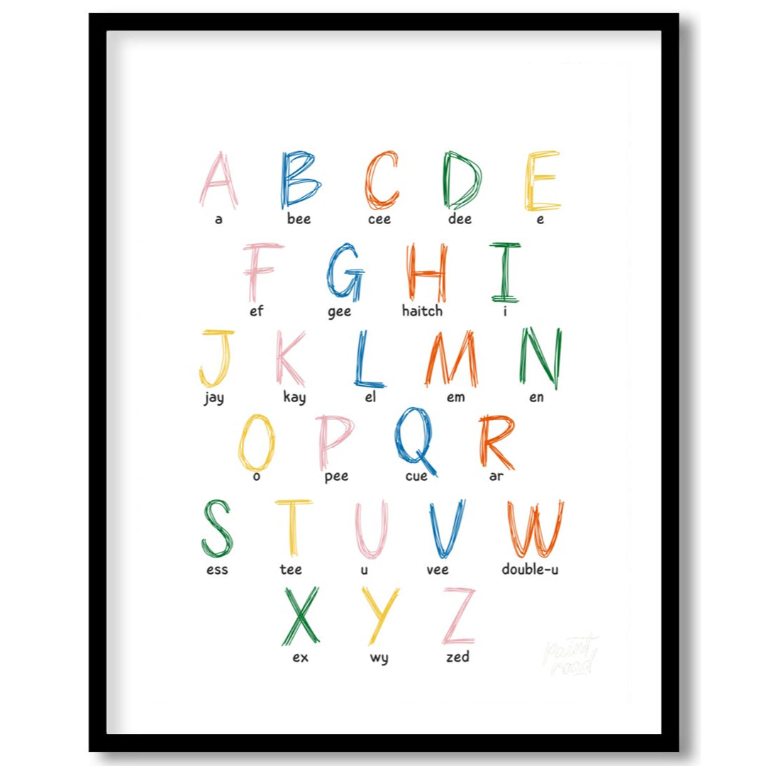 This vibrant and highly practical educational poster presents the full English alphabet, with each … for house