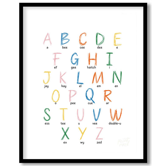 This vibrant and highly practical educational poster presents the full English alphabet, with each … for house