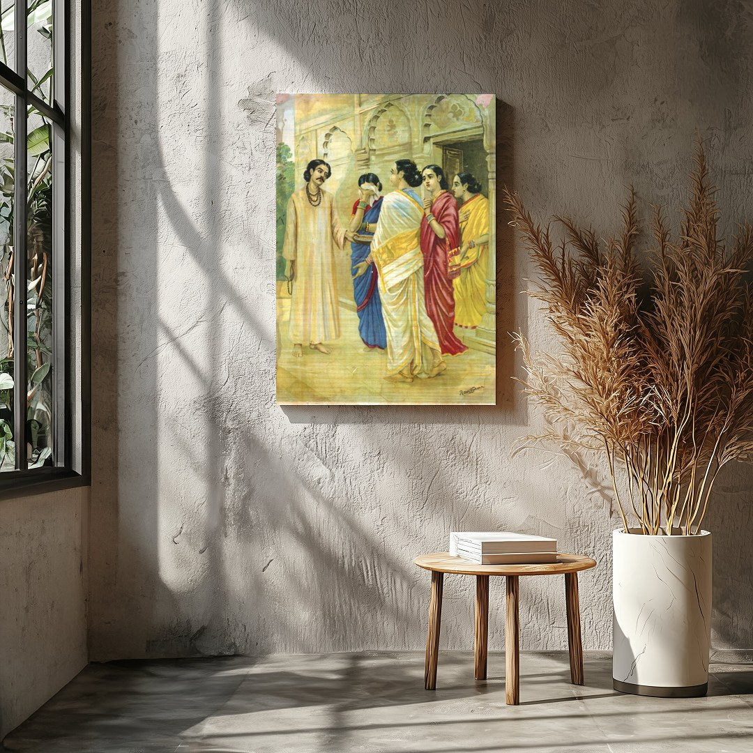 This exquisite piece captures the essence of historical gatherings with its intricate depiction of for Entrance
