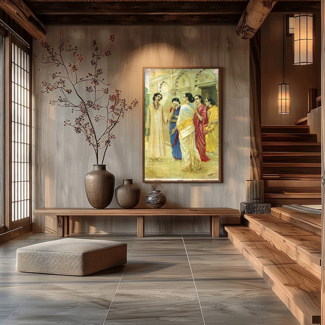 This exquisite piece captures the essence of historical gatherings with its intricate depiction of for Hall